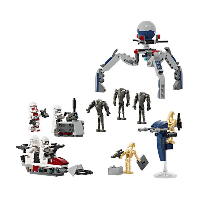 LEGO STAR WARS CLONE TROOPER AND BATTLE DROID BATTLE PACK