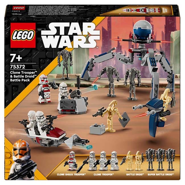 LEGO STAR WARS CLONE TROOPER AND BATTLE DROID BATTLE PACK