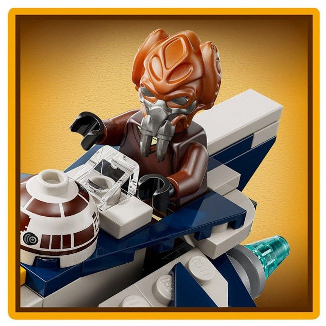 LEGO STAR WARS PLO KOONS JEDI STARFIGHTER MICROFIGHTER