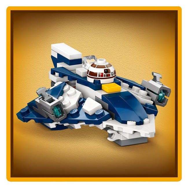 LEGO STAR WARS PLO KOONS JEDI STARFIGHTER MICROFIGHTER