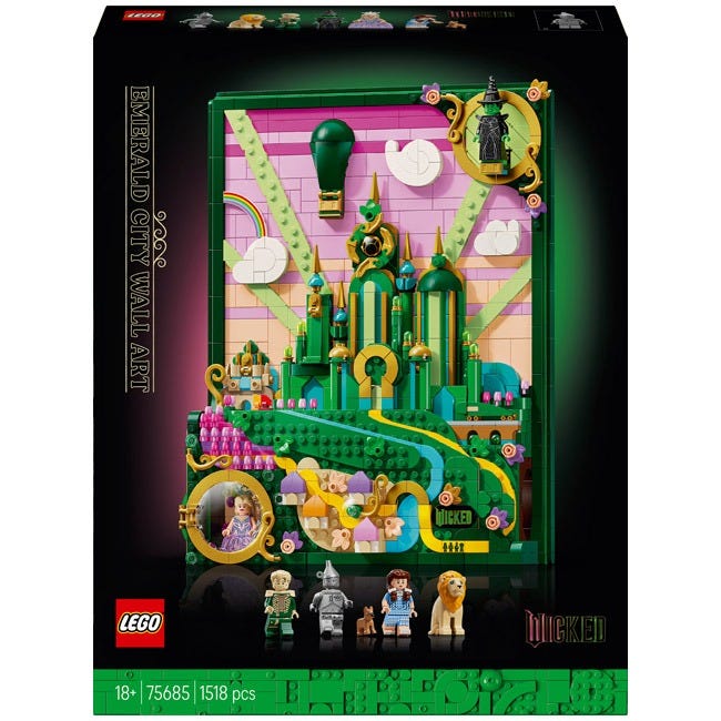 LEGO WICKED EMERALD CITY WALL ART
