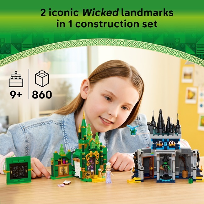 LEGO WICKED EMERALD CITY & KIAMO KO CASTLE