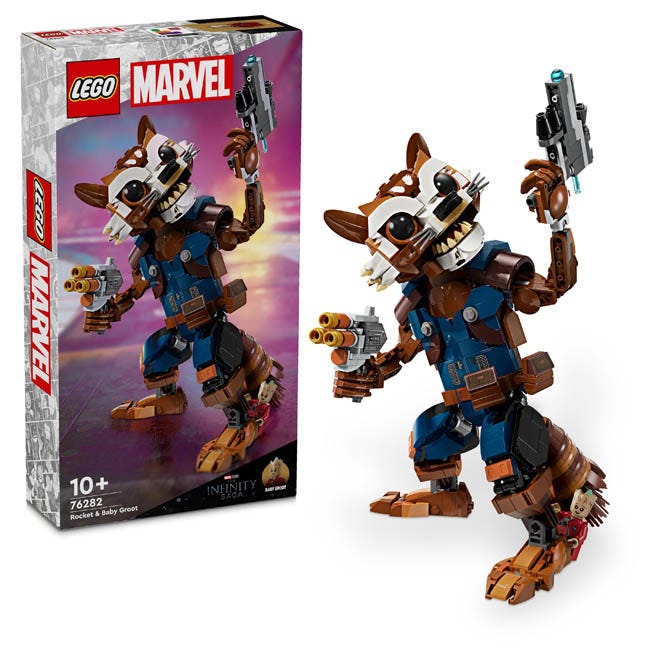 LEGO SUPER HEROES MARVEL ROCKET AND BABY GROOT
