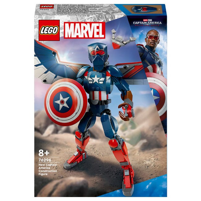 LEGO MARVEL NEW CAPTAIN AMERICA CONSTRUCTION FIGURE