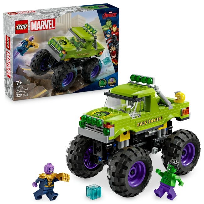LEGO MARVEL THE HULK TRUCK VS THANOS
