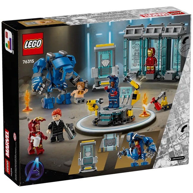 LEGO MARVEL IRON MAN'S LABORATORY HALL OF ARMOR