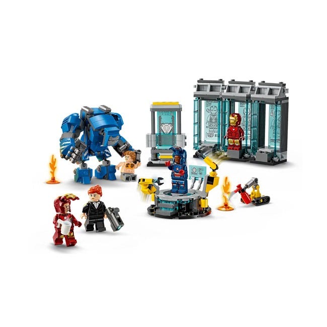 LEGO MARVEL IRON MAN'S LABORATORY HALL OF ARMOR