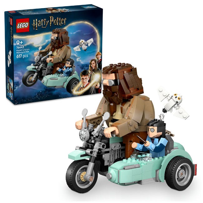 LEGO HARRY POTTER HAGRID AND HARRYS MOTORCYCLE RIDE
