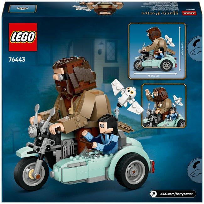 LEGO HARRY POTTER HAGRID AND HARRYS MOTORCYCLE RIDE