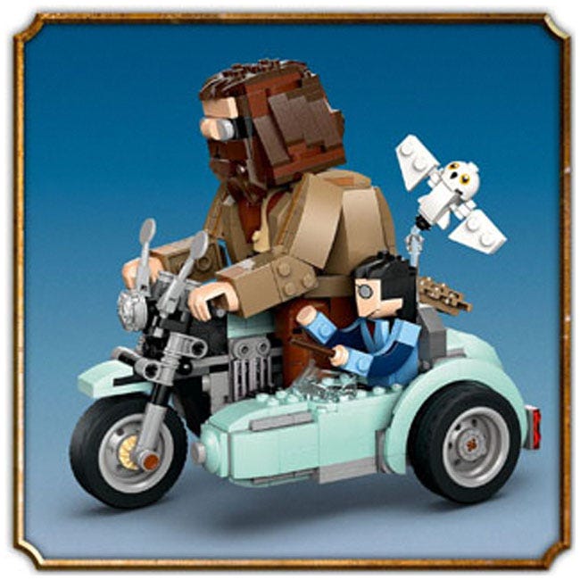 LEGO HARRY POTTER HAGRID AND HARRYS MOTORCYCLE RIDE