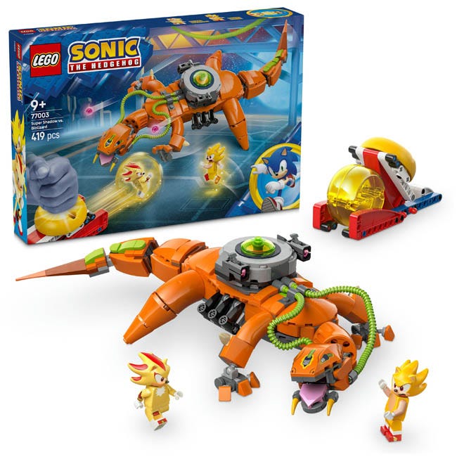 LEGO SONIC SUPER SHADOW VS BIOLIZARD