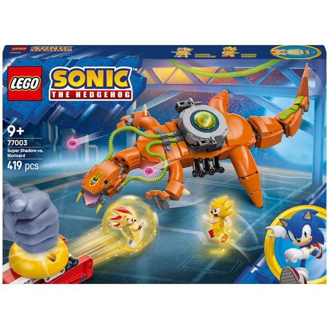 LEGO SONIC SUPER SHADOW VS BIOLIZARD