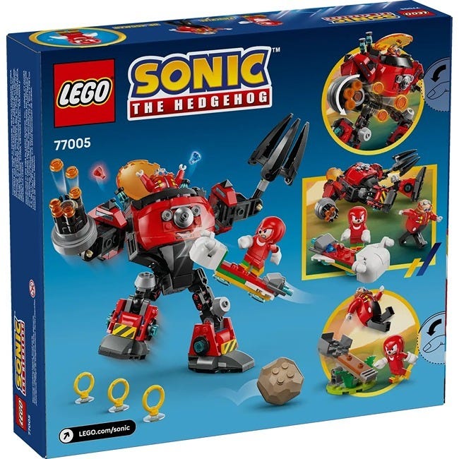 LEGO SONIC THE HEDGEHOG KNUCKLES VS. DR. EGGMAN EGG CRUSHER