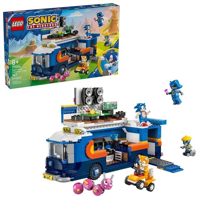 LEGO SONIC THE HEDGEHOG TEAM SONIC COMMAND TRUCK