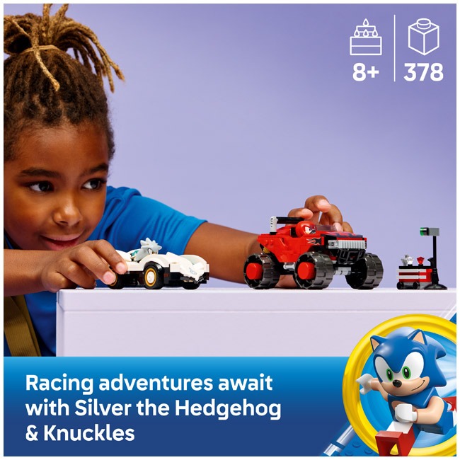 LEGO SONIC THE HEDGEHOG SILVER'S CAR VS KNUCKLES MONSTER TR