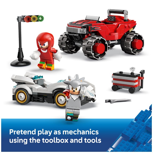 LEGO SONIC THE HEDGEHOG SILVER'S CAR VS KNUCKLES MONSTER TR
