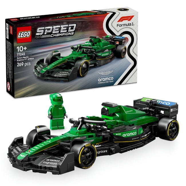 LEGO SPEED CHAMPIONS ASTON MARTIN ARAMCO F1 AMR24 RACE CAR