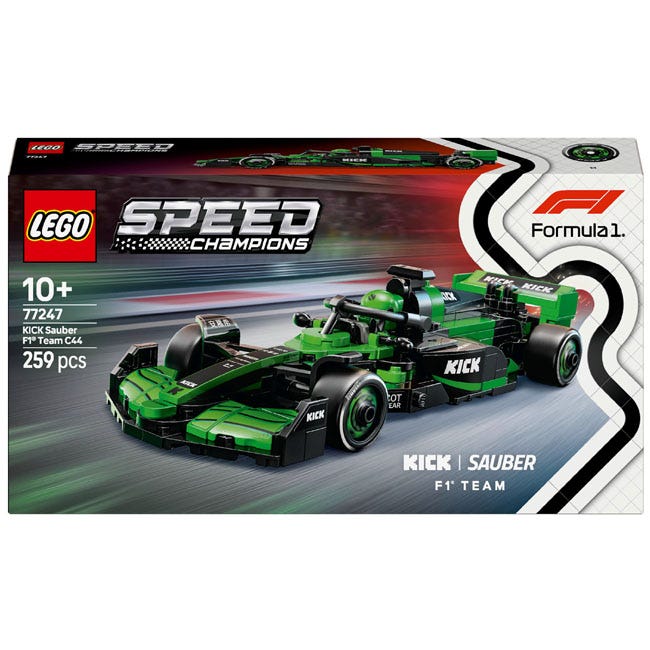 LEGO SPEED CHAMPIONS KICK SAUBER F1 TEAM C44 RACE CAR