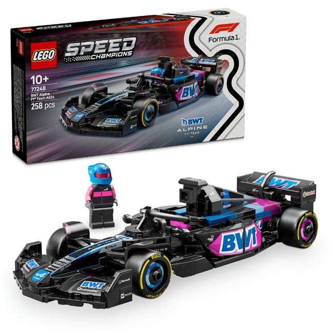LEGO SPEED CHAMPIONS BWT ALPINE F1 TEAM A524 RACE CAR