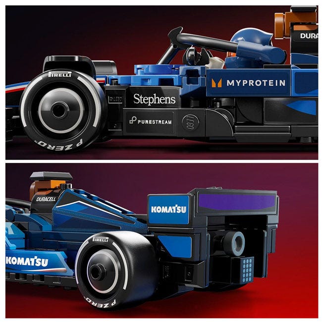 LEGO SPEED CHAMPIONS WILLIAMS RACING FW46 F1 RACE CAR