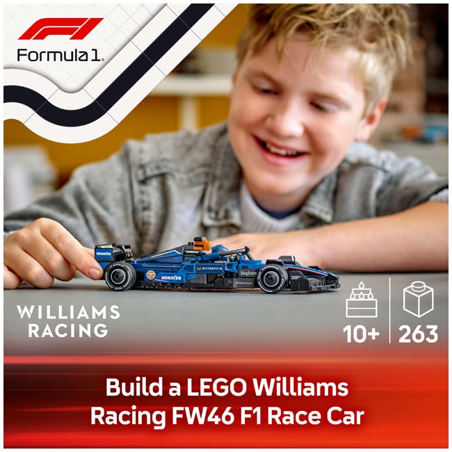 LEGO SPEED CHAMPIONS WILLIAMS RACING FW46 F1 RACE CAR