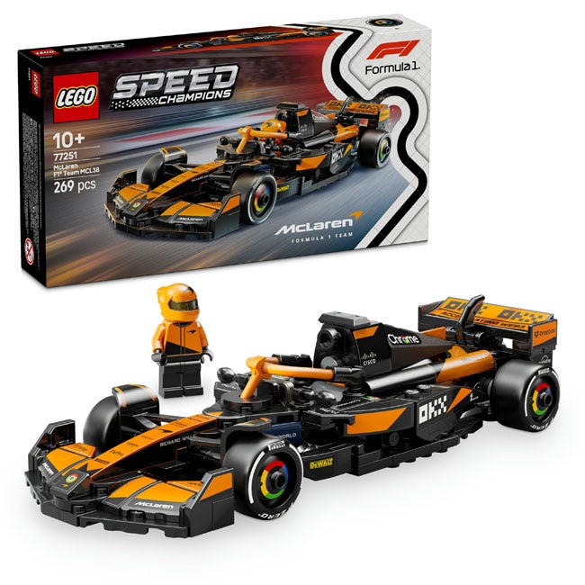LEGO SPEED CHAMPIONS MCLAREN F1 TEAM MCL38 RACE CAR
