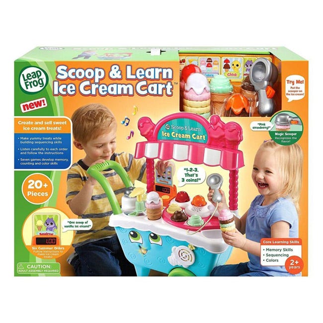 LEAPFROG SCOOP & LEARN ICE CREAM CART