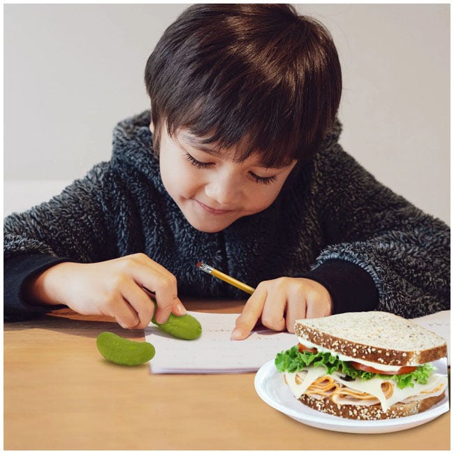 FRED PICKLE ERASERS - CARDED