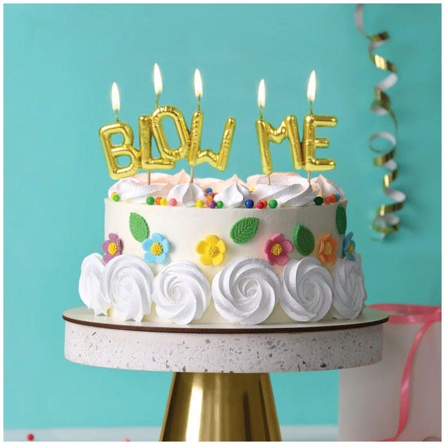 FRED PARTY CANDLES LIGHTEN UP BLOW ME