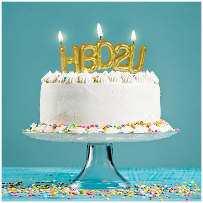 FRED PARTY CANDLES HBD2U