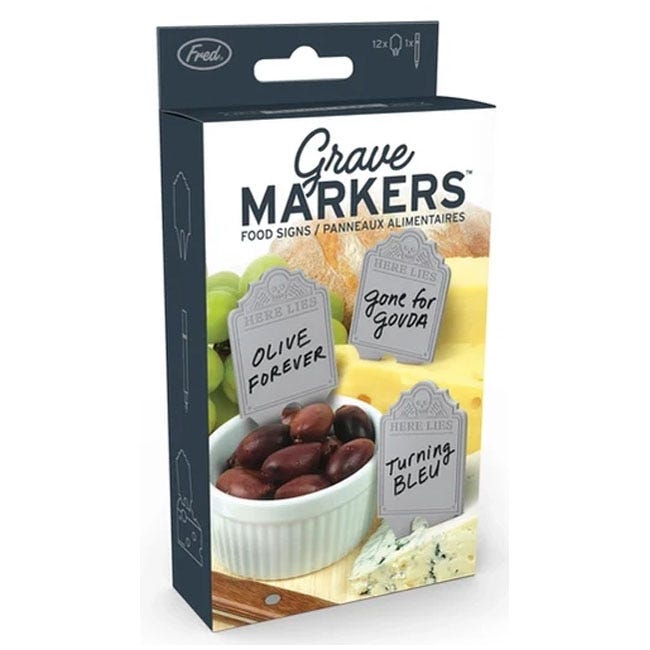 FRED GRAVE MARKERS - FOOD SIGN