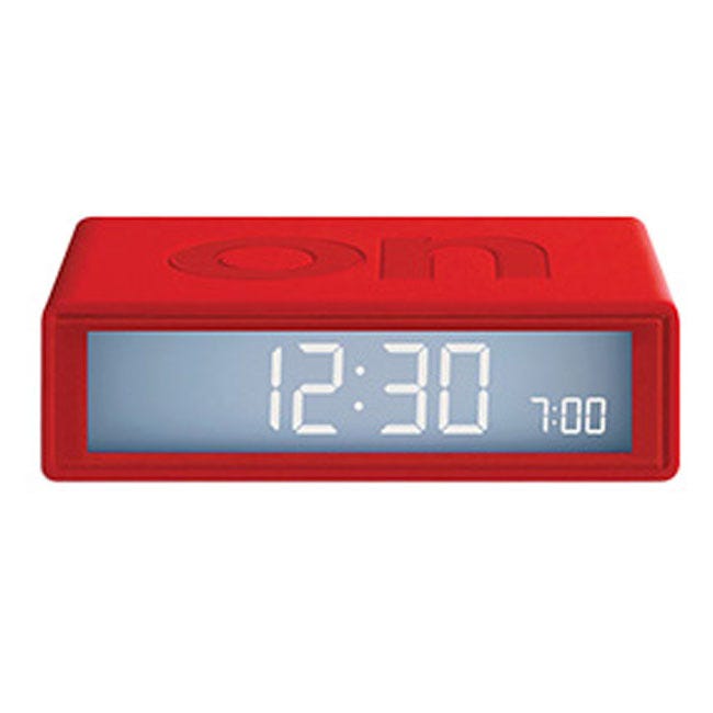 LEXON MINUT - ALARM CLOCK DARK RED
