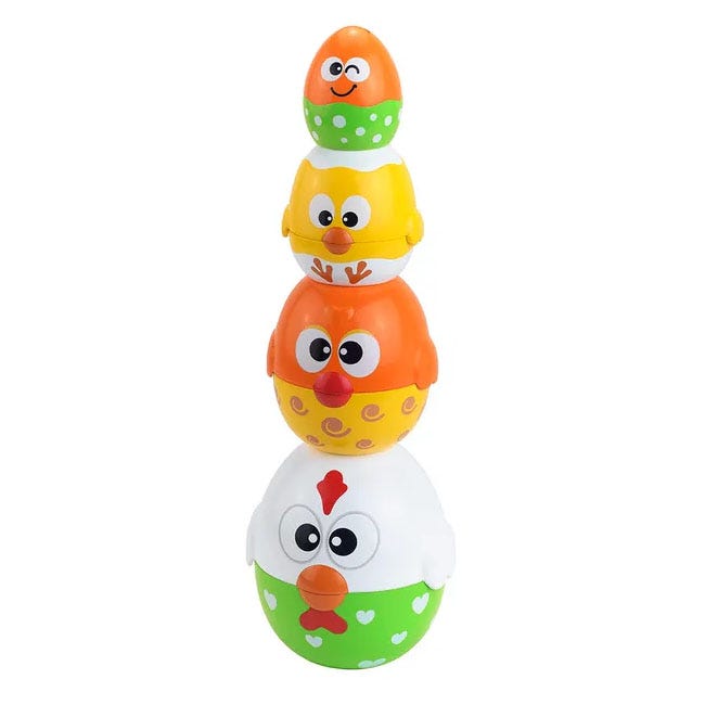 LITTLE LEARNERS CHICKEN AND EGG STACKING CUP TOY