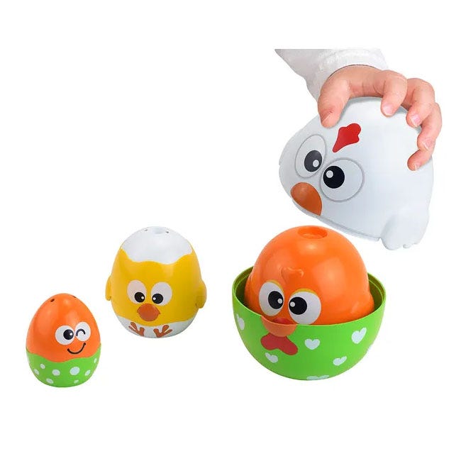 LITTLE LEARNERS CHICKEN AND EGG STACKING CUP TOY
