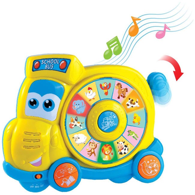LITTLE LEARNERS SPIN N LEARN SCHOOL BUS