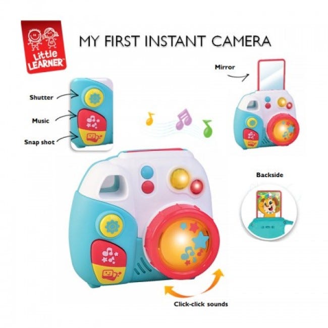 LITTLE LEARNERS MY FIRST INSTANT CAMERA PINK/SKY BLUE