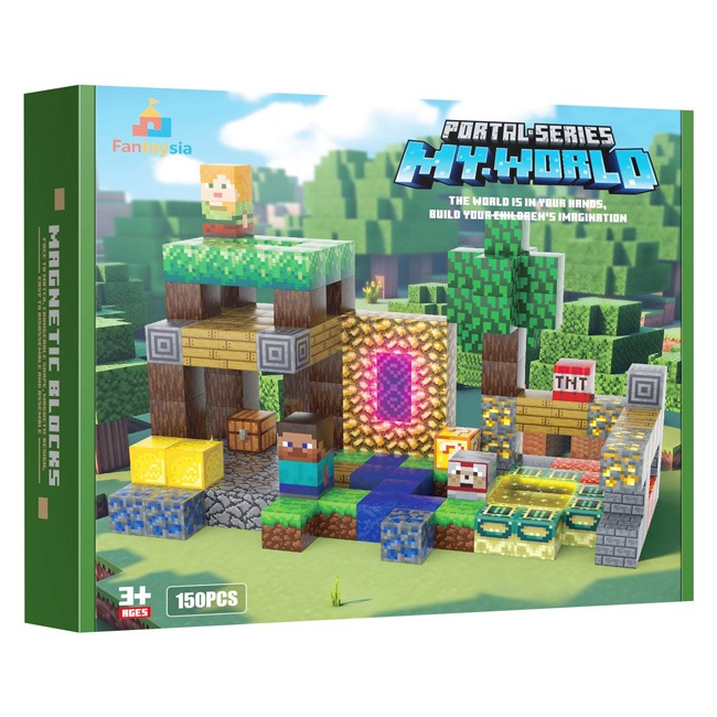 FANTOYSIA MINECRAFT PORTAL MAGNETIC BLOCKS