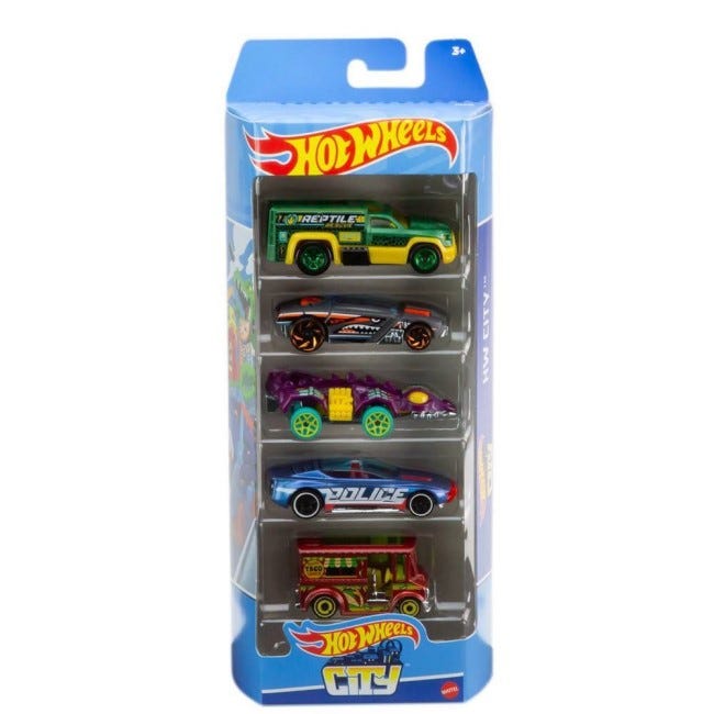 HOTWHEELS BASIC 5 CARS PACK