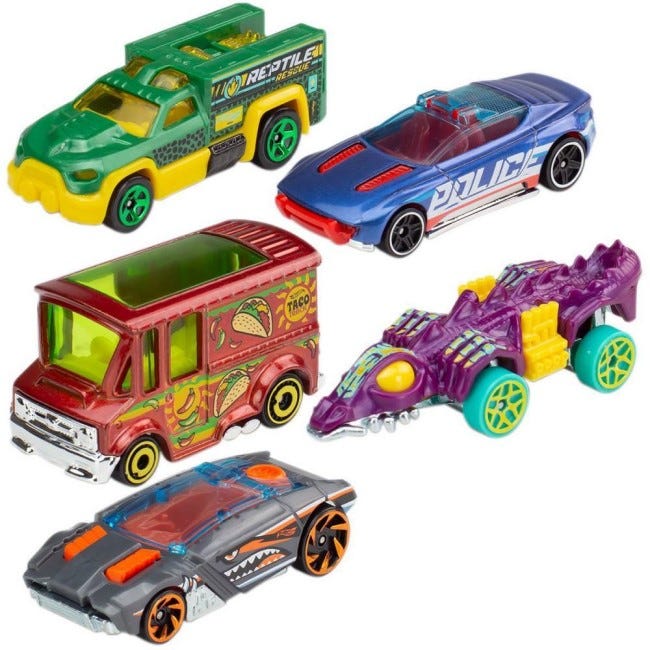 HOTWHEELS BASIC 5 CARS PACK