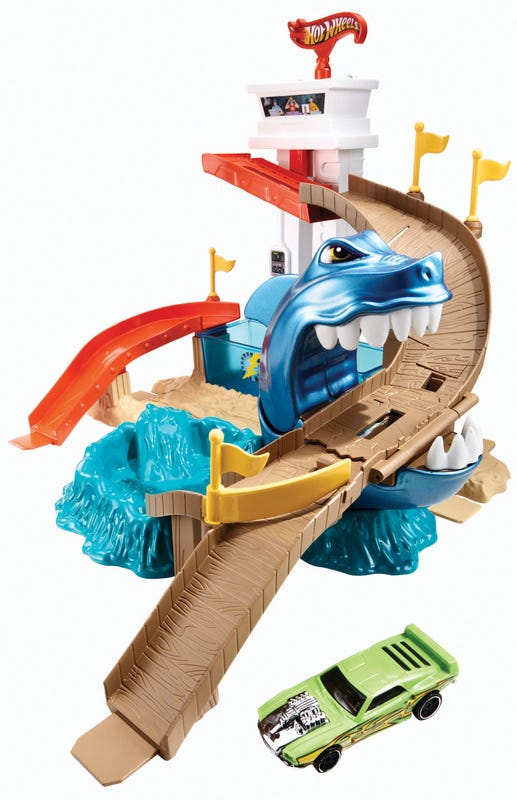 HOT WHEELS CITY COLOR SHIFTERS SHARKPORT SHOWDOWN PLAYSET