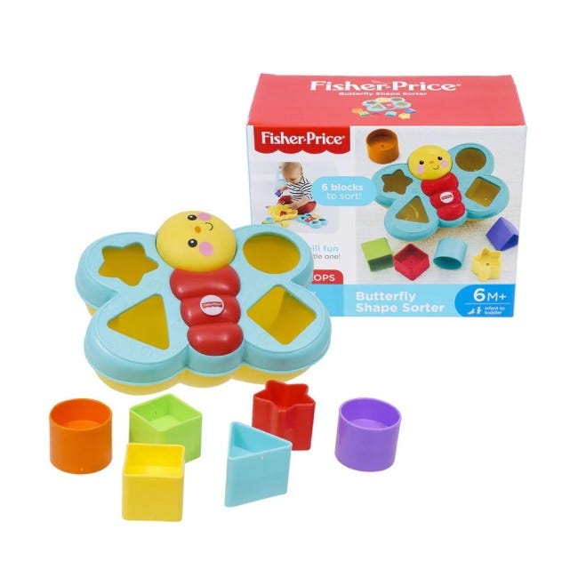 FISHER-PRICE BUTTERFLY SHAPE SORTER