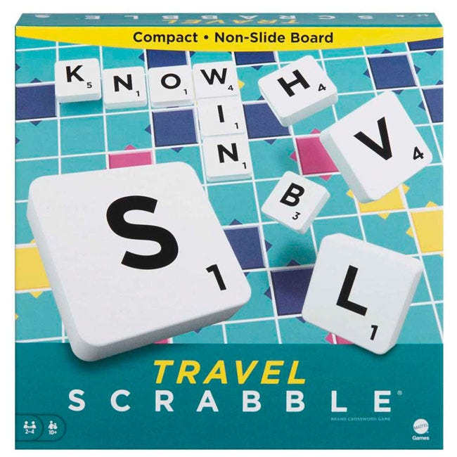 MATTEL SCRABBLE TRAVEL ENGLISH GAME