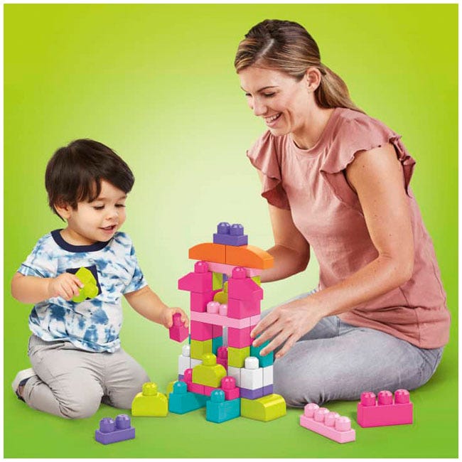 MEGA BLOKS FIRST BUILDERS BUILDING BAG 60 PCS