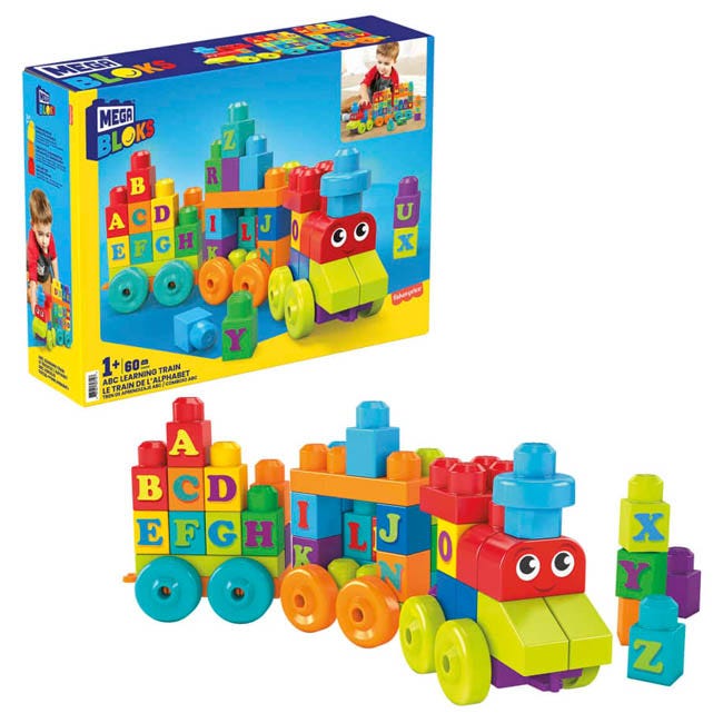 MEGA BLOKS BUILDING ABC LEARNING TRAIN