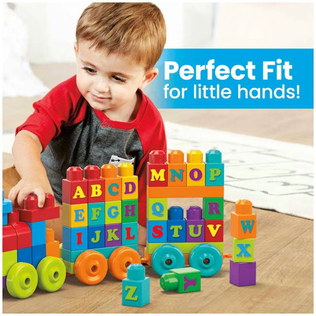 MEGA BLOKS BUILDING ABC LEARNING TRAIN