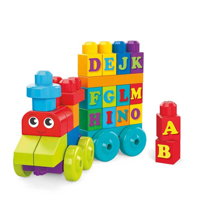 MEGA BLOKS BUILDING ABC LEARNING TRAIN