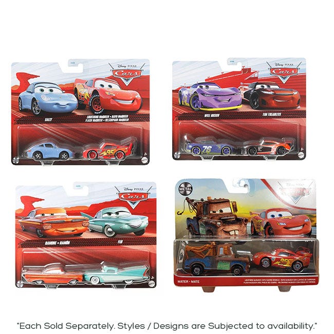 DISNEY PIXAR CARS 3 DIECAST TWO CHARACTERS