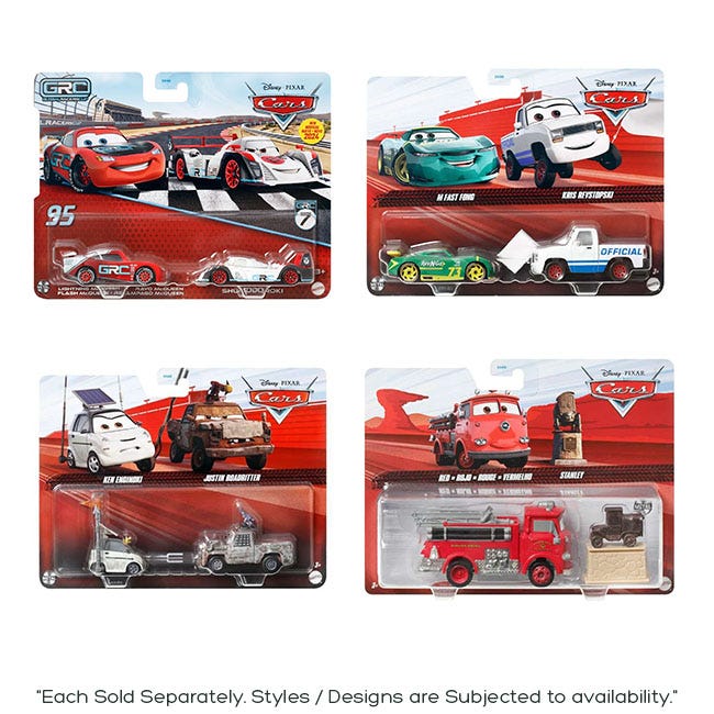 DISNEY PIXAR CARS 3 DIECAST TWO CHARACTERS