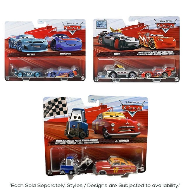 DISNEY PIXAR CARS 3 DIECAST TWO CHARACTERS