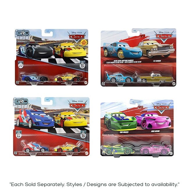 DISNEY PIXAR CARS 3 DIECAST TWO CHARACTERS